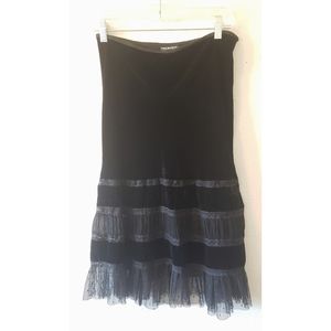 Polo by Ralph Lauren velvet and lace skirt